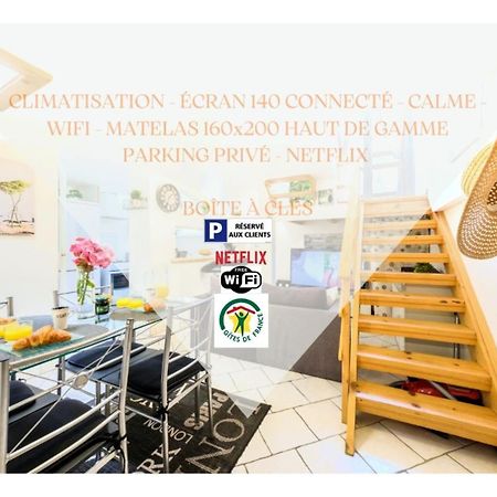 Beau Duplex 54M2, Classe 3 Etoiles Et Label "Gite De France" 5Min Centre, 15Min Gare Climatisation, Calme, 2 Chambres, Netflix Wifi, Tv 140Cms, Parking, Boite A Cles Arrivee Tardive - Gites La Tarine - Albertville Exterior foto